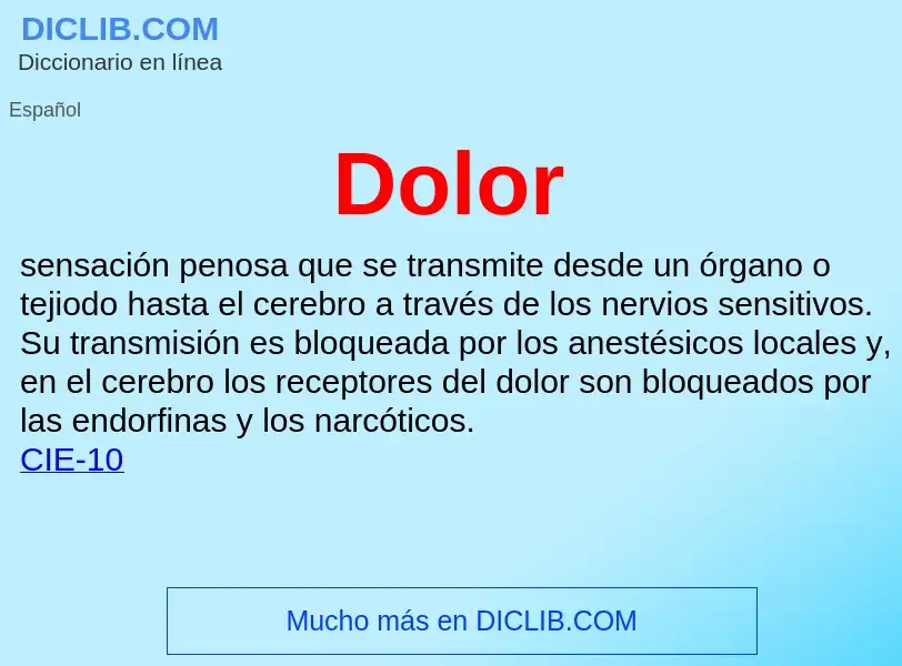 Wat is Dolor - definition