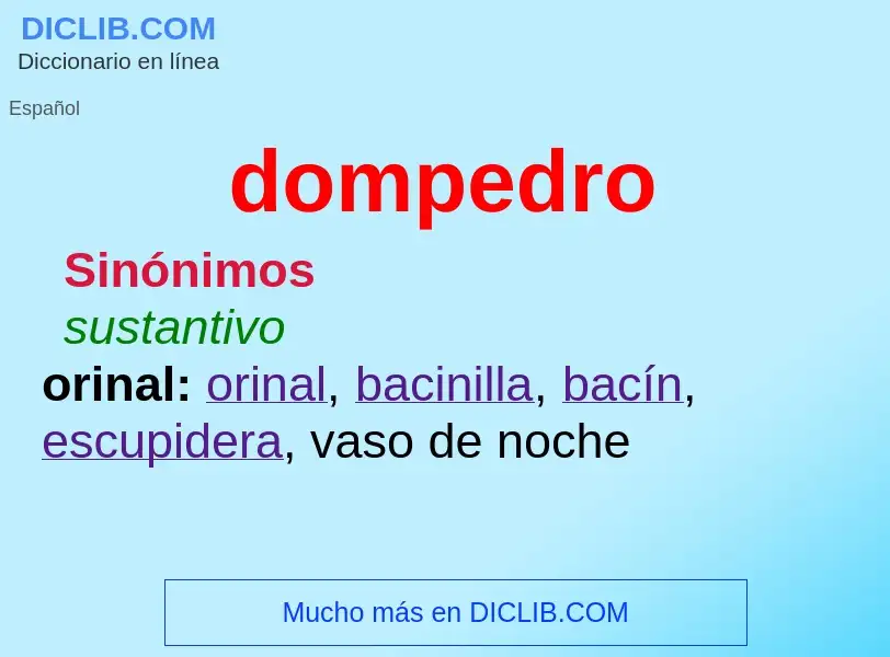 ¿Qué es dompedro? - significado y definición