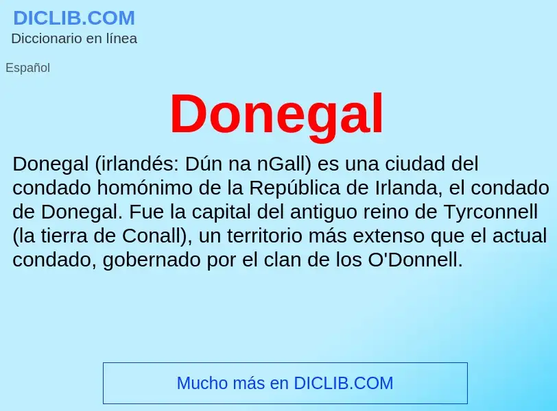 O que é Donegal - definição, significado, conceito