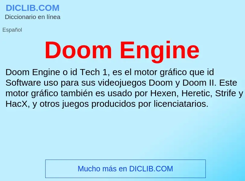 Что такое Doom Engine - определение