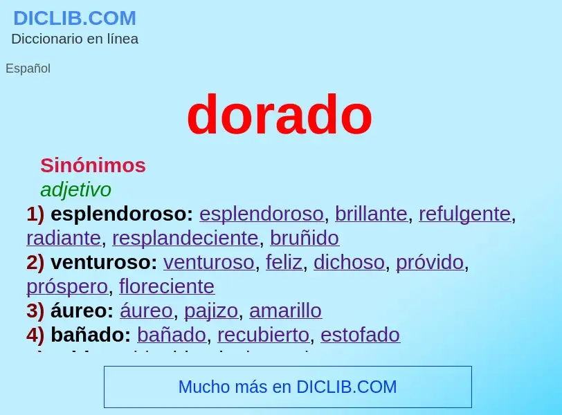 Wat is dorado - definition