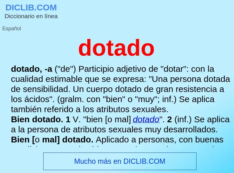 What is dotado - definition