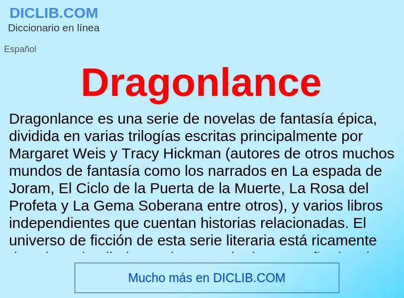 What is Dragonlance - definition