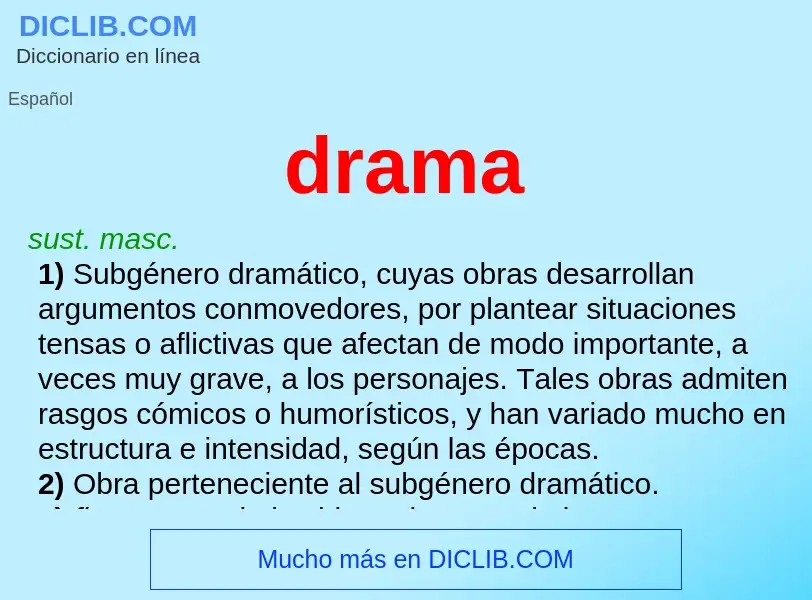 Wat is drama - definition