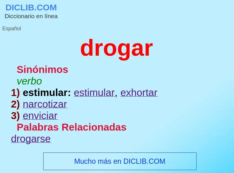 What is drogar - definition