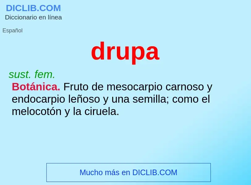 O que é drupa - definição, significado, conceito