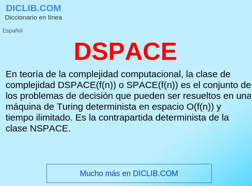 O que é DSPACE - definição, significado, conceito