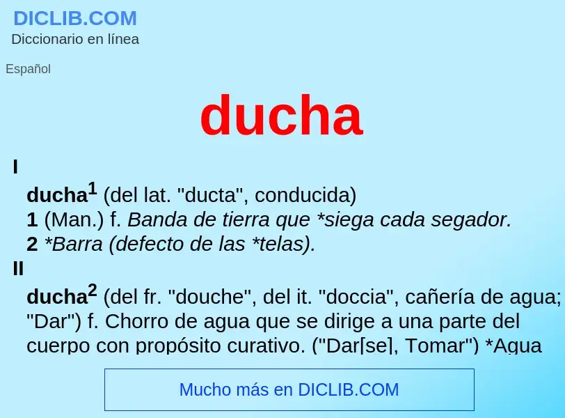 O que é ducha - definição, significado, conceito