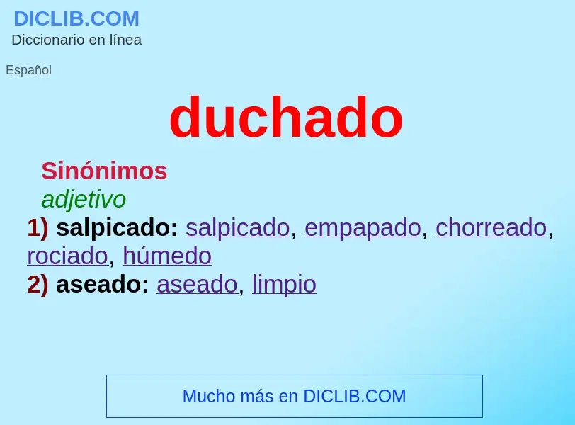 What is duchado - definition