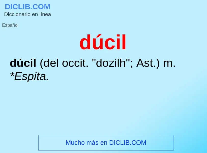 Wat is dúcil - definition