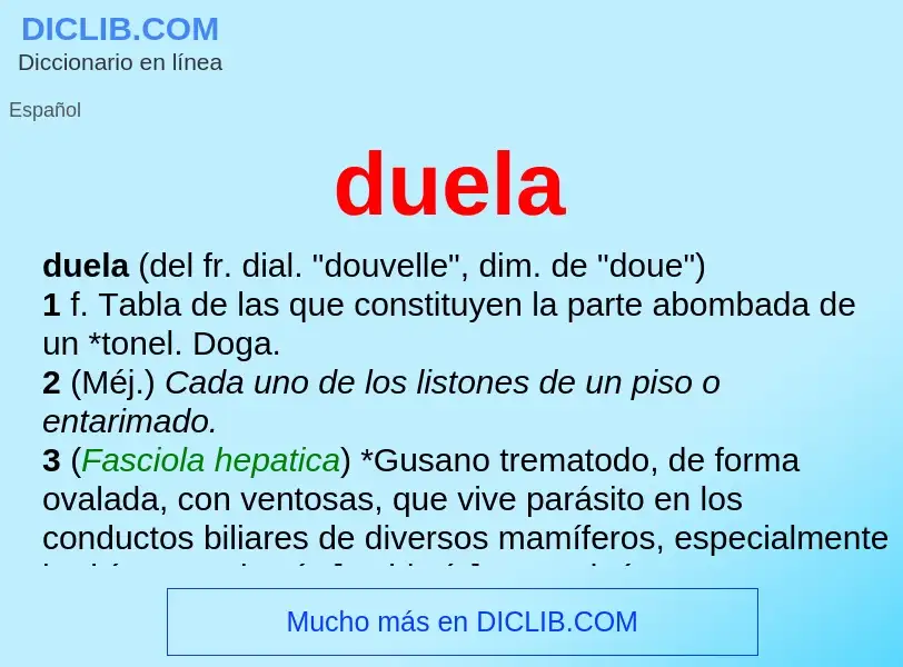 What is duela - meaning and definition