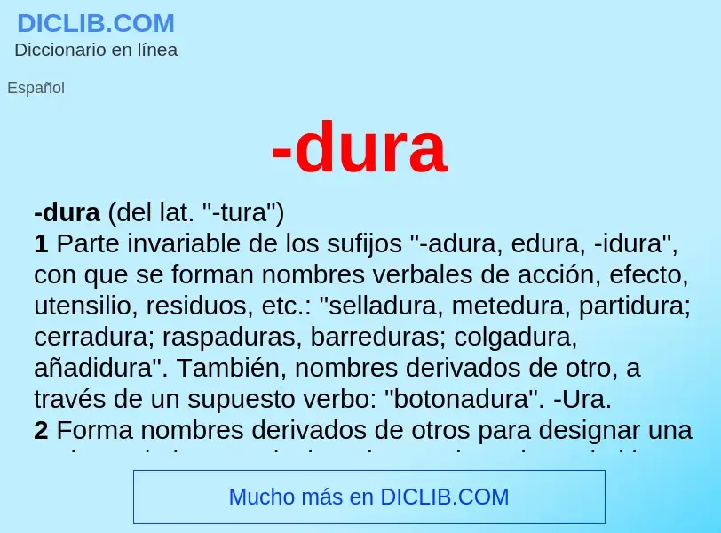 Wat is -dura - definition