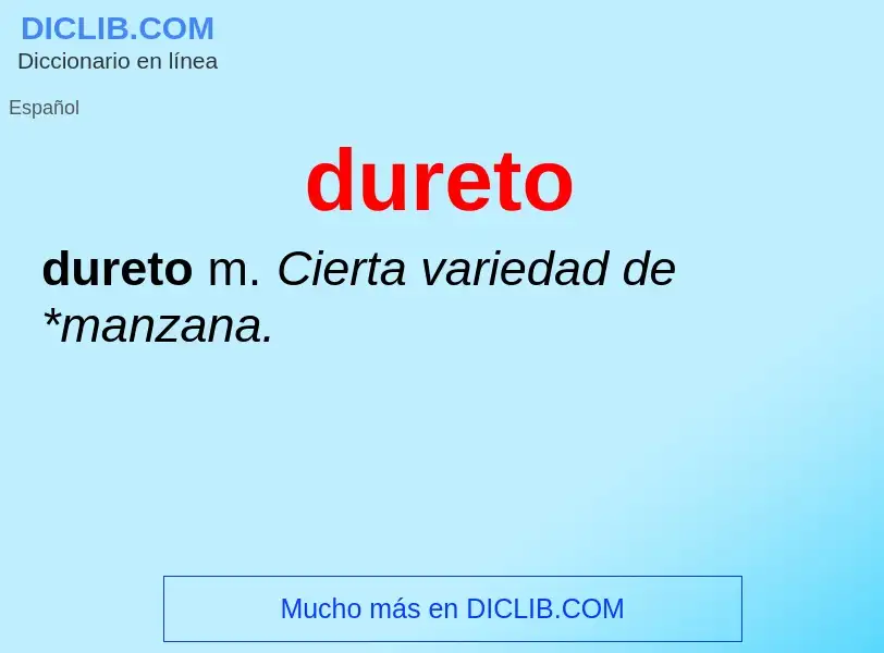 ¿Qué es dureto? - significado y definición