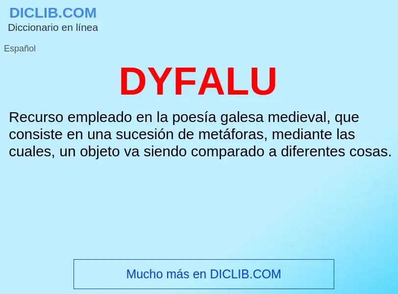 ¿Qué es DYFALU? - significado y definición