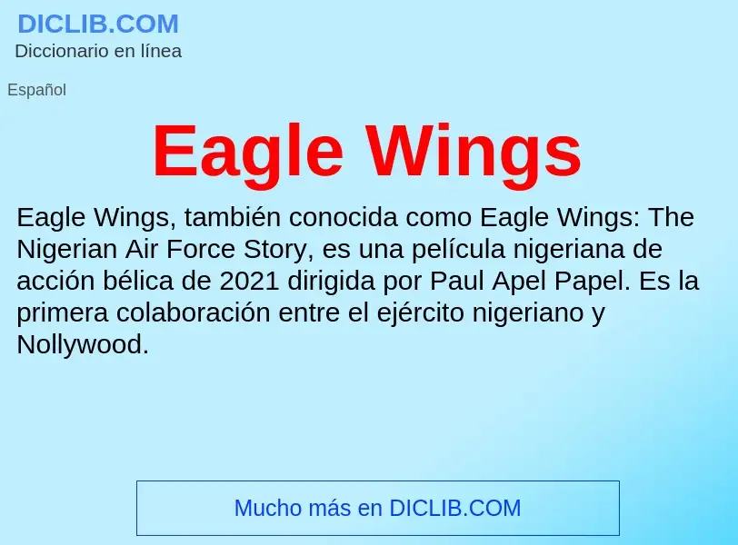 What is Eagle Wings - definition