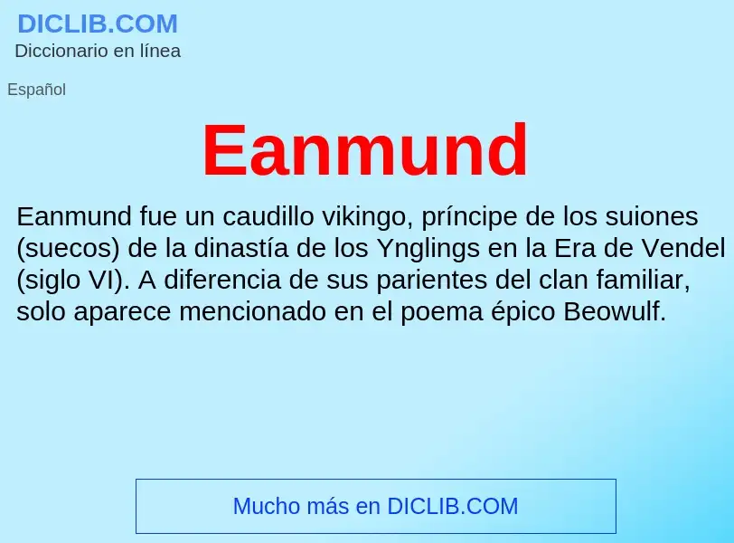 What is Eanmund - definition