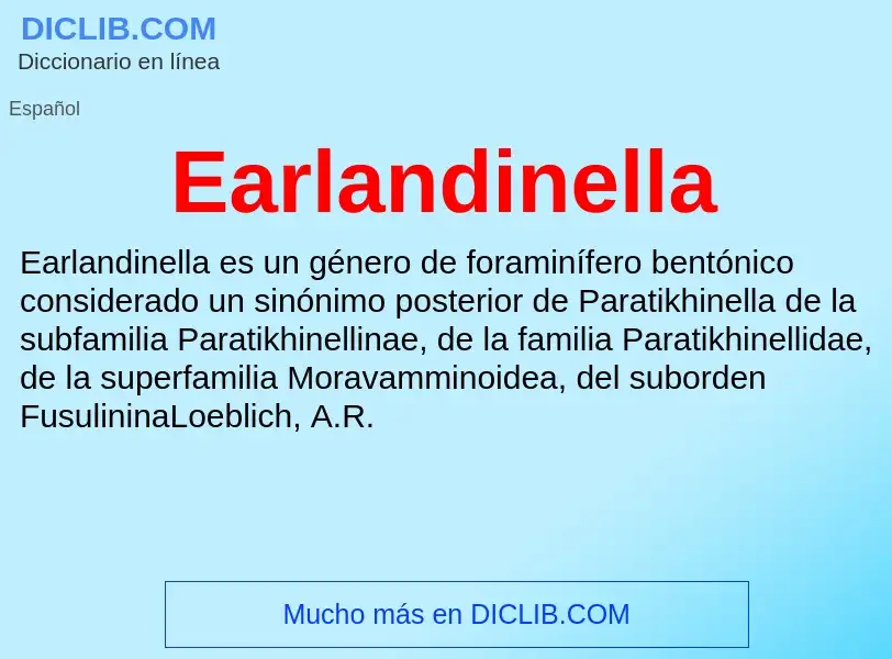 What is Earlandinella - definition