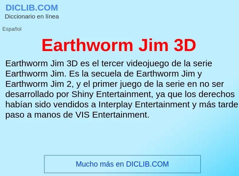 Что такое Earthworm Jim 3D - определение