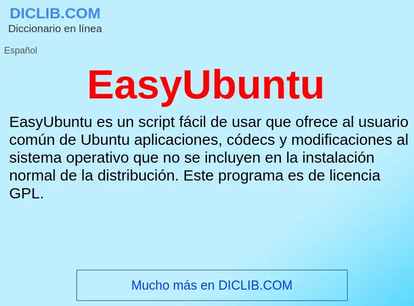 Что такое EasyUbuntu - определение