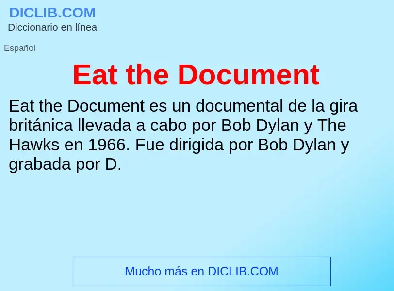 Что такое Eat the Document - определение