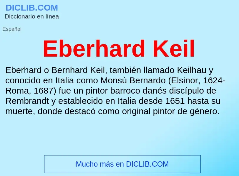 What is Eberhard Keil - meaning and definition