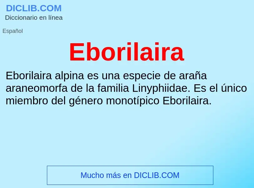 What is Eborilaira - meaning and definition