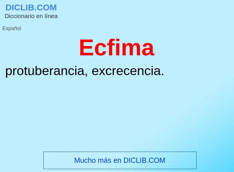 What is Ecfima - meaning and definition