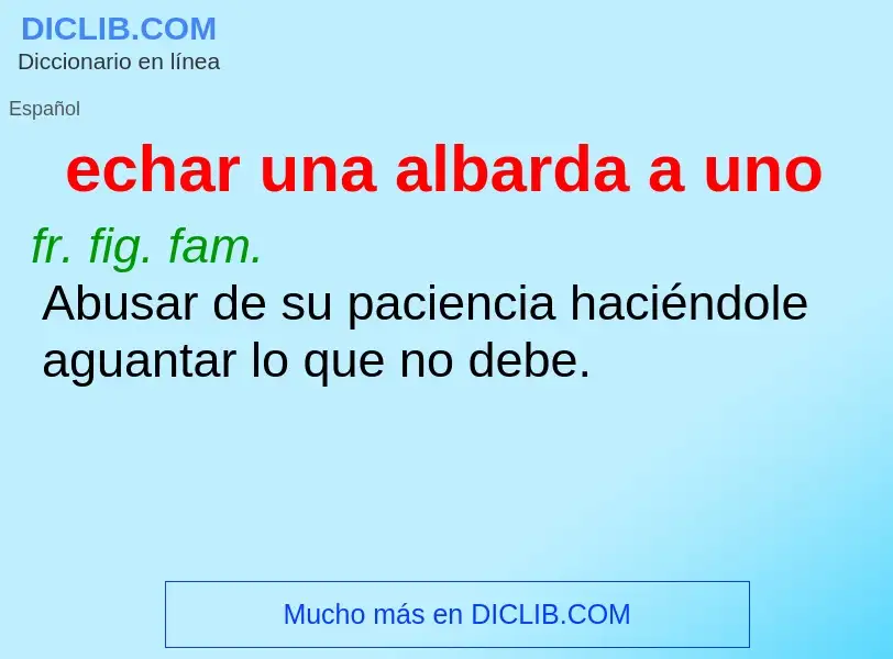 O que é echar una albarda a uno - definição, significado, conceito