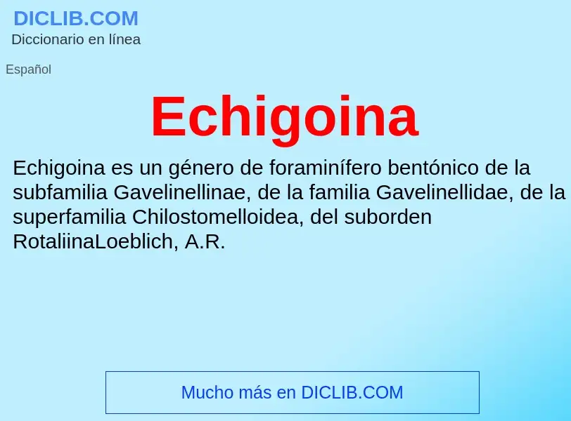 What is Echigoina - meaning and definition