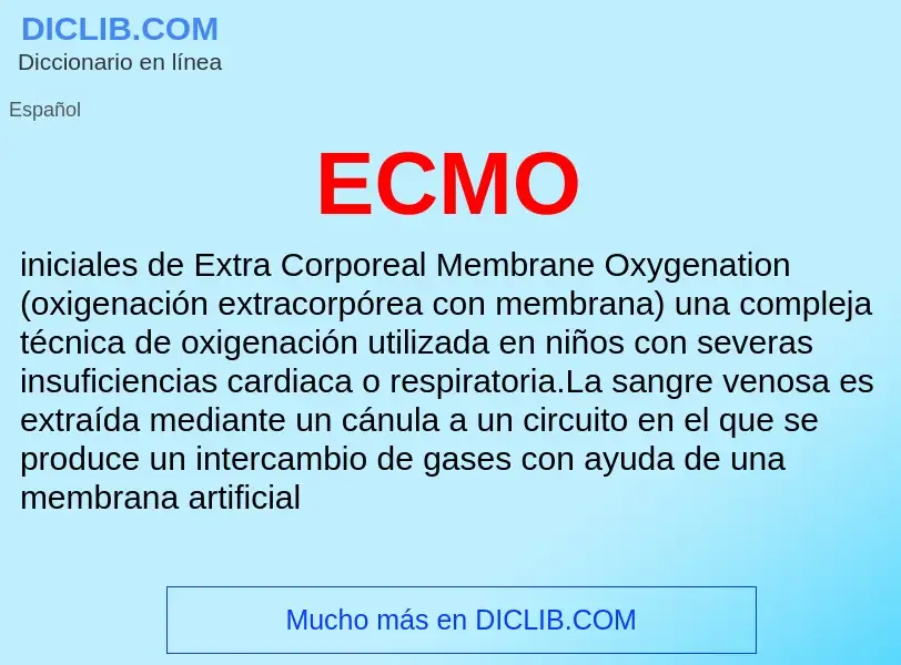 Что такое ECMO - определение