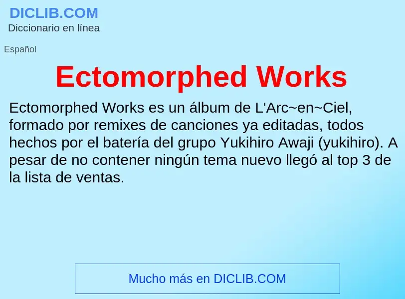 What is Ectomorphed Works - meaning and definition