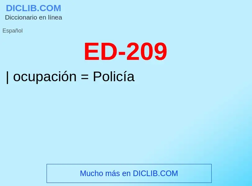 ¿Qué es ED-209? - significado y definición