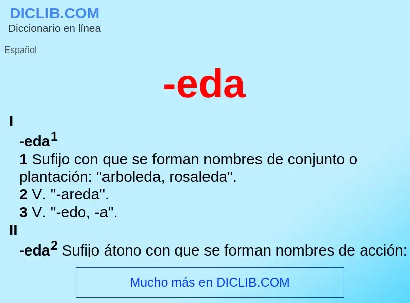 Wat is -eda - definition