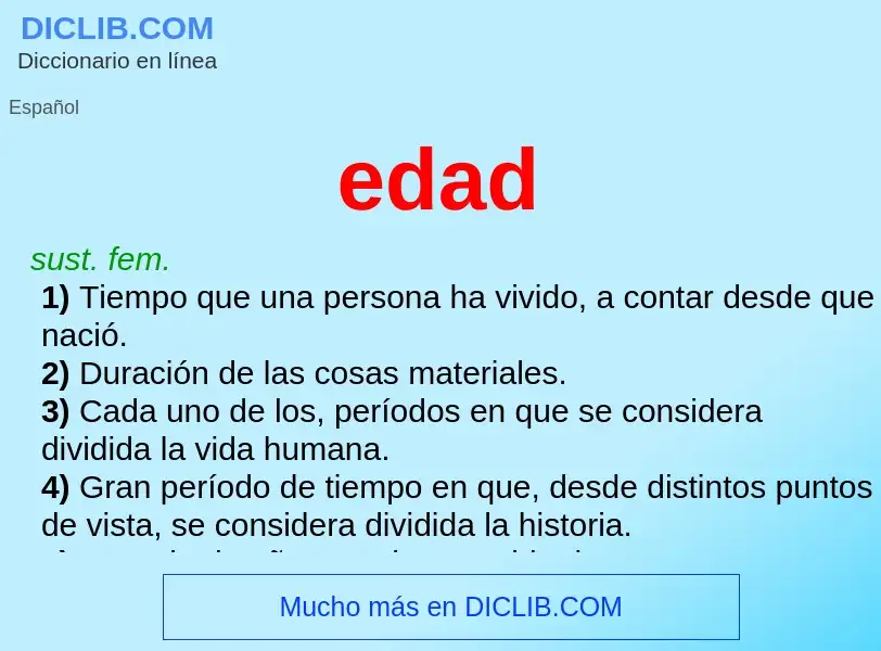 What is edad - meaning and definition