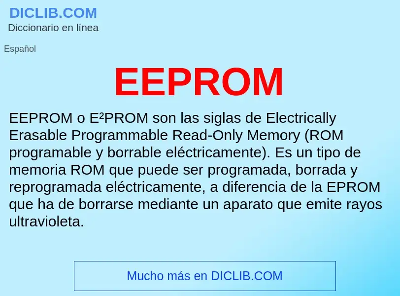 Τι είναι EEPROM - ορισμός