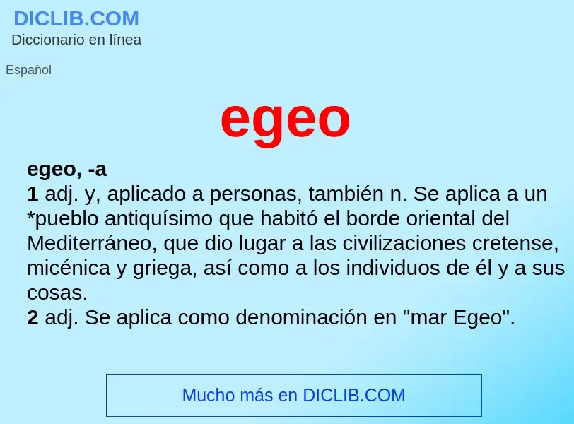 Wat is egeo - definition