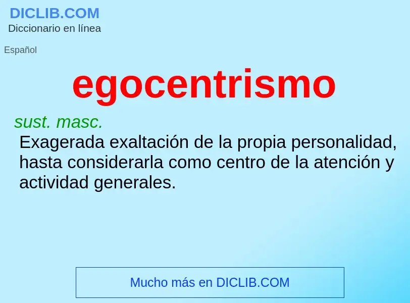 O que é egocentrismo - definição, significado, conceito