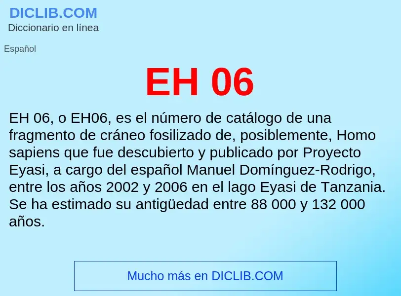 Wat is EH 06 - definition