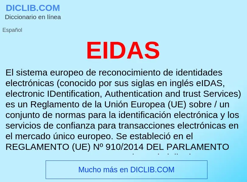 Τι είναι EIDAS - ορισμός