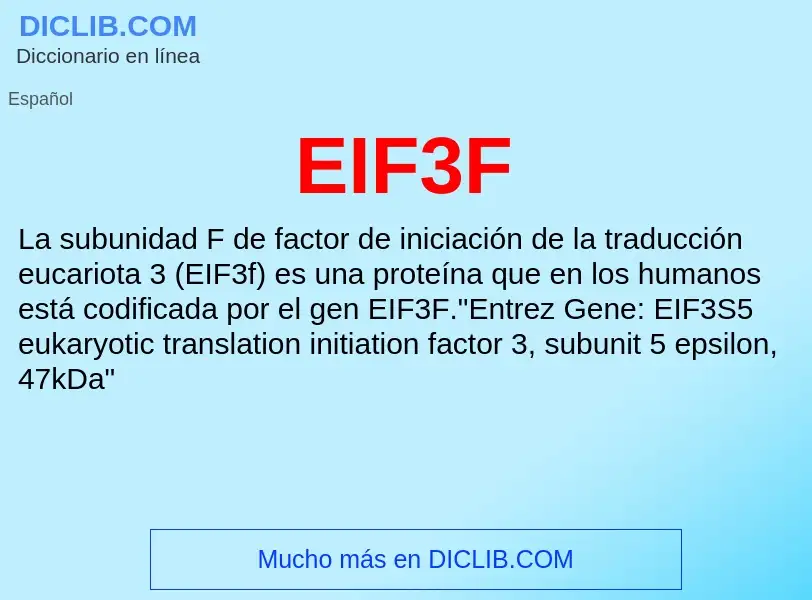 What is EIF3F - meaning and definition