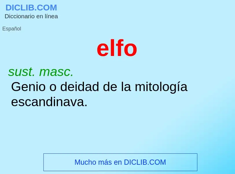 Wat is elfo - definition