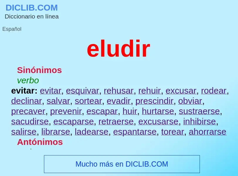 Wat is eludir - definition