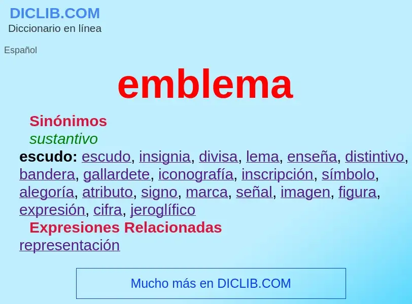 What is emblema - definition