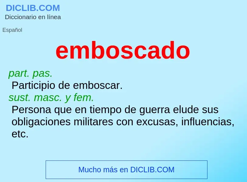 Wat is emboscado - definition