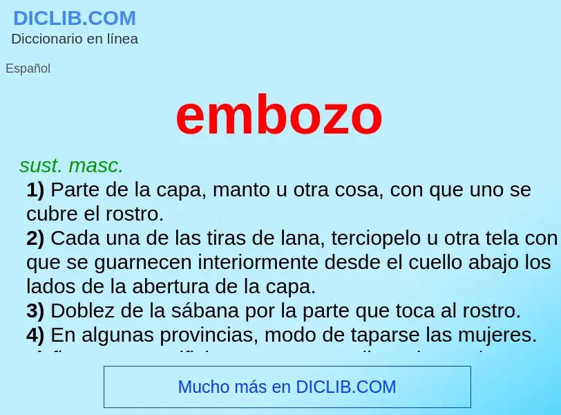 Was ist embozo - Definition