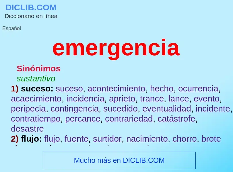 O que é emergencia - definição, significado, conceito