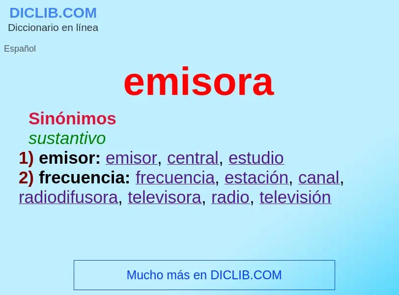 Wat is emisora - definition