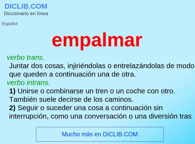 Wat is empalmar - definition