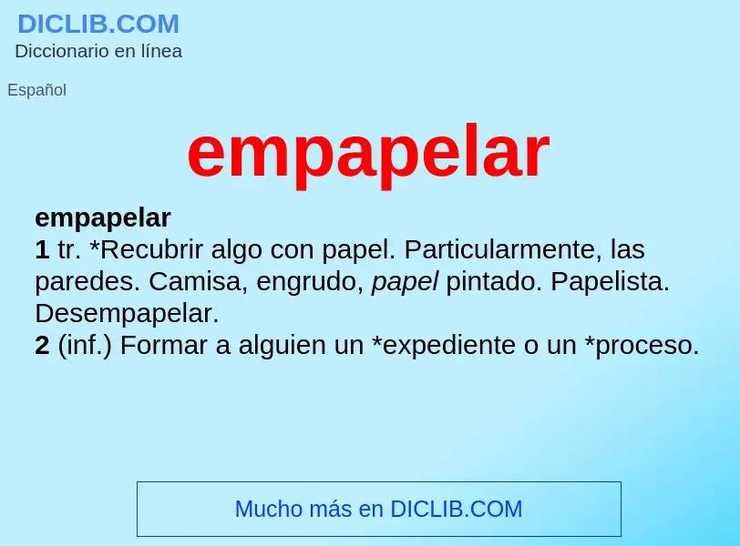 Wat is empapelar - definition