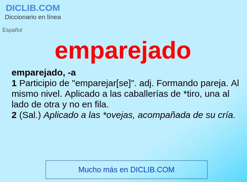 Wat is emparejado - definition